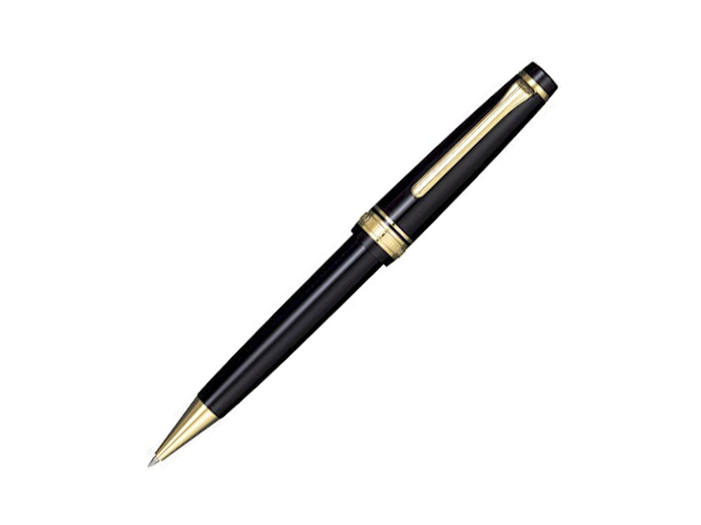 Sailor Professional Gear Gold Ballpoint pen, Black, 24k Gold trim, 16-1036-620