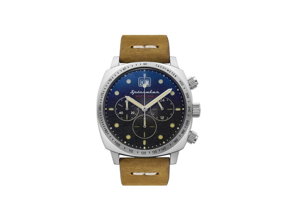 Spinnaker Hull Quartz Watch, Blue, 42 mm, Chronograph, SP-5068-01