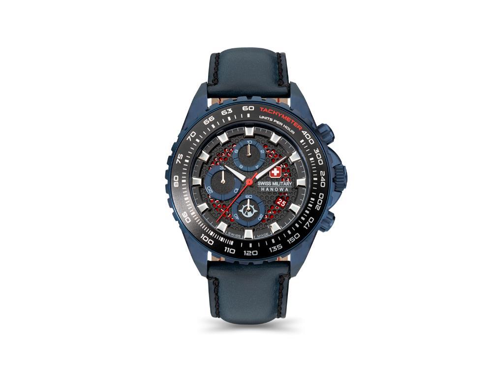 Swiss Military Hanowa Land Iguana Quartz Watch, Blue, 44mm, SMWGC2102291