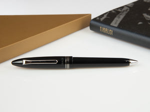 Tibaldi Bononia Rich Black Ballpoint pen, Black, Palladium trim, BNN-237-BP