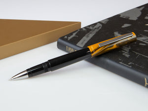 Tibaldi Infrangibile Chrome Yellow Rollerball pen, Resin, Black, INFR-321-RB