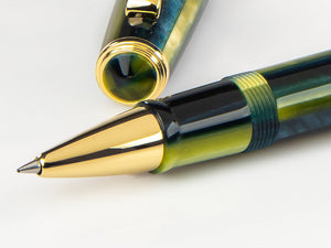 Tibaldi Nº60 Retro Zest Rollerball pen, Resin, Green, 18k Gold trim, N60-99-RB