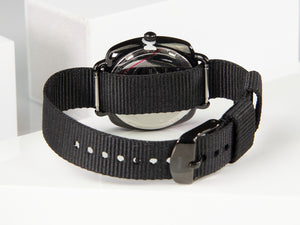 Tibaldi Ladies Quartz Watch, Black, 32 mm, Fabric strap, TMF-237-GG