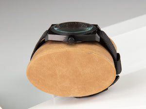 Tibaldi Men's Quartz Watch, Black, 39mm x 46mm, Fabric strap, TMM-SS-GG