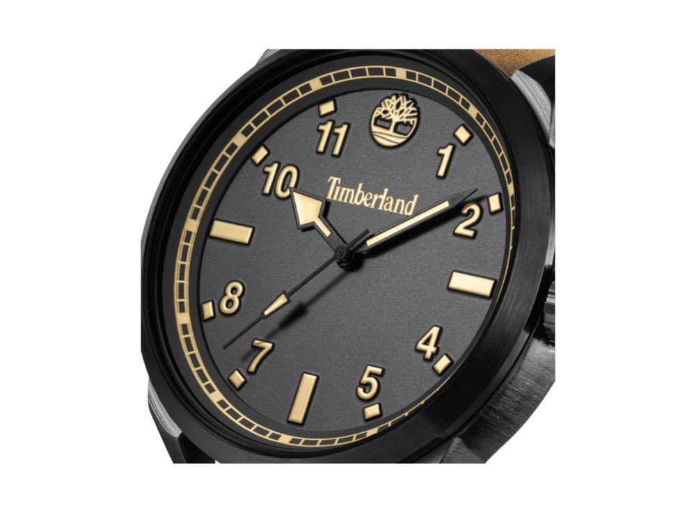 Timberland Small Henniker Quartz Watch, Metal, Black, 44 mm, TDWGA0109701