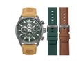 Timberland Henniker II 10th Anniversary Quartz Watch, Green, 46 mm, TDWGQ00949X2
