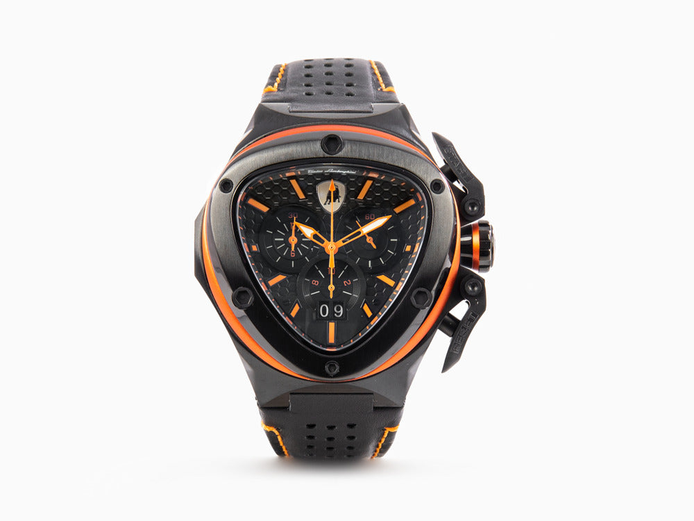 Tonino Lamborghini Spyder X Orange Quartz Watch 53 mm Chronograph T Iguana Sell UK
