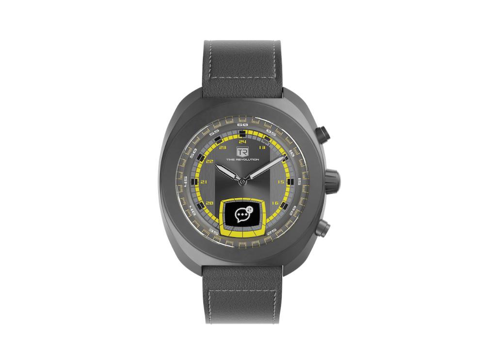 Time Revolution Hybrid 01 Thunder PVD Hybrid Watch, Black, 42 mm, TR01.4B