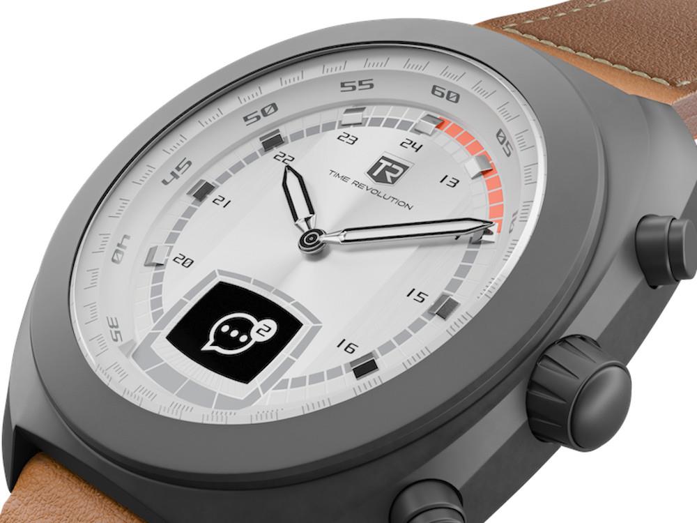 Time Revolution Hybrid 01 Glacier PVD Hybrid Watch, Grey, 42 mm, TR01.4B-1-1