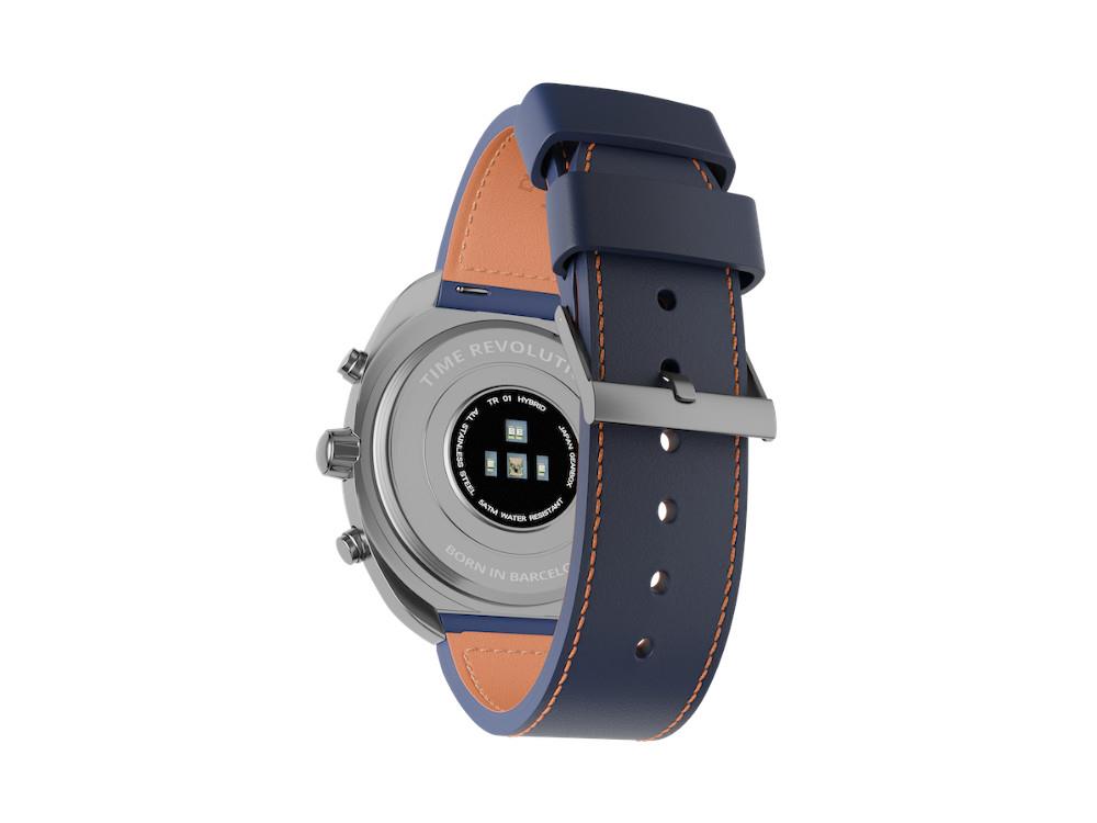 Time Revolution Hybrid 01 Aurora SS Hybrid Watch, Blue, 42 mm, TR01.4S-1