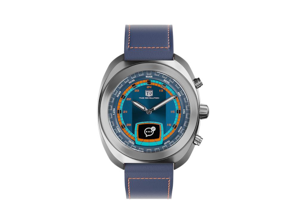 Time Revolution Hybrid 01 Aurora SS Hybrid Watch, Blue, 42 mm, TR01.4S-1