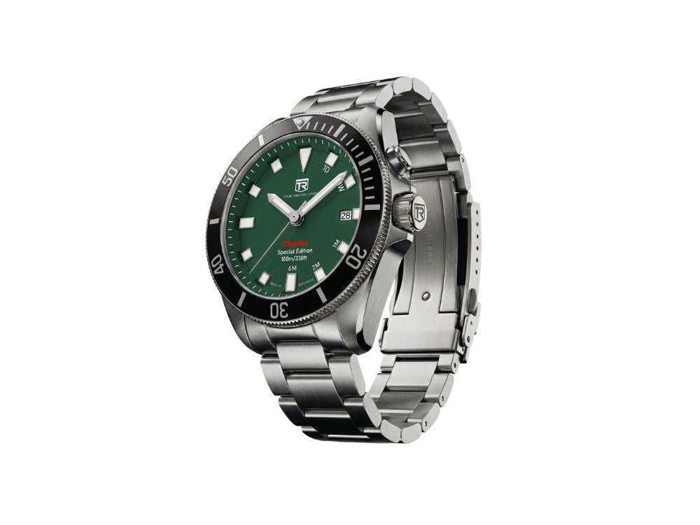 Time Revolution TRmatic Forest Automatic Watch, 42 mm, Green,TR02.04MB