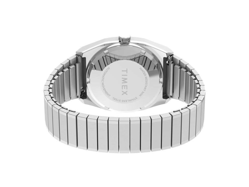 Timex E Line Automatic Watch, White, 34 mm, TW2W70800