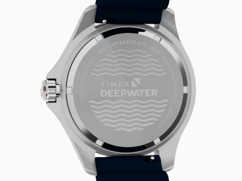 Timex Deepwater Meridian 200 SST Quartz Watch, Blue, 44 mm, TW2W81500