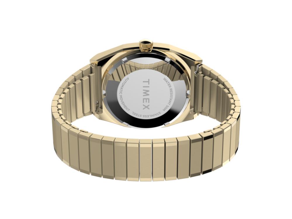 Timex E Line Automatic Watch, Golden, 34 mm, TW2Y07200