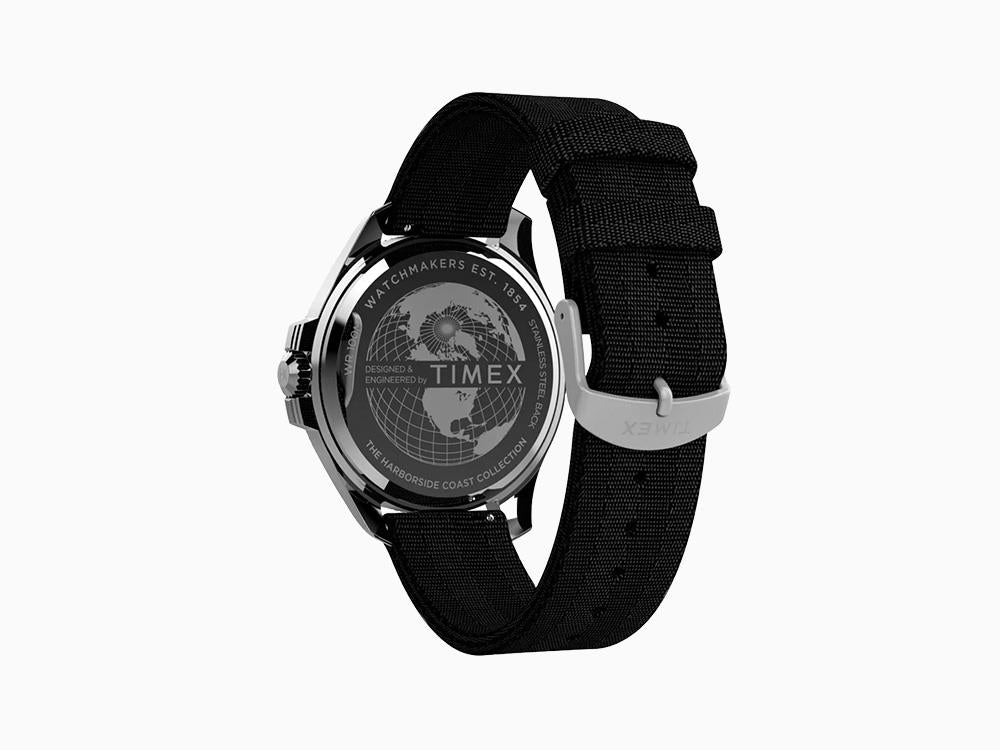 Timex Trend Harborside Coast Quartz Watch, Black, 44 mm, TW2Y09200