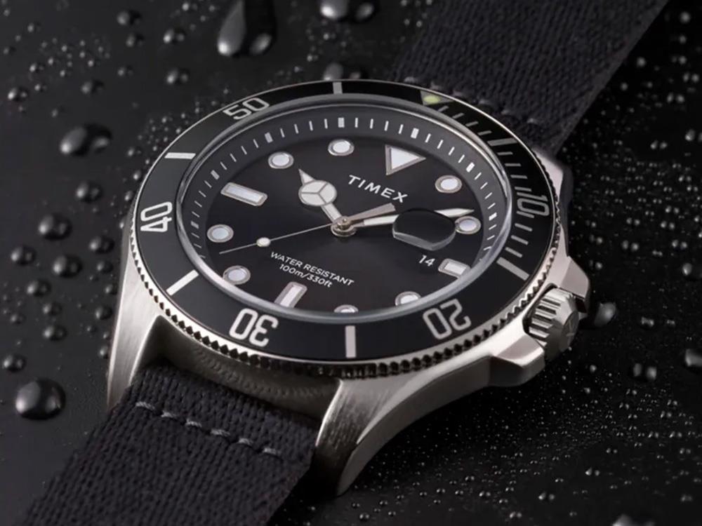 Timex Trend Harborside Coast Quartz Watch, Black, 44 mm, TW2Y09200