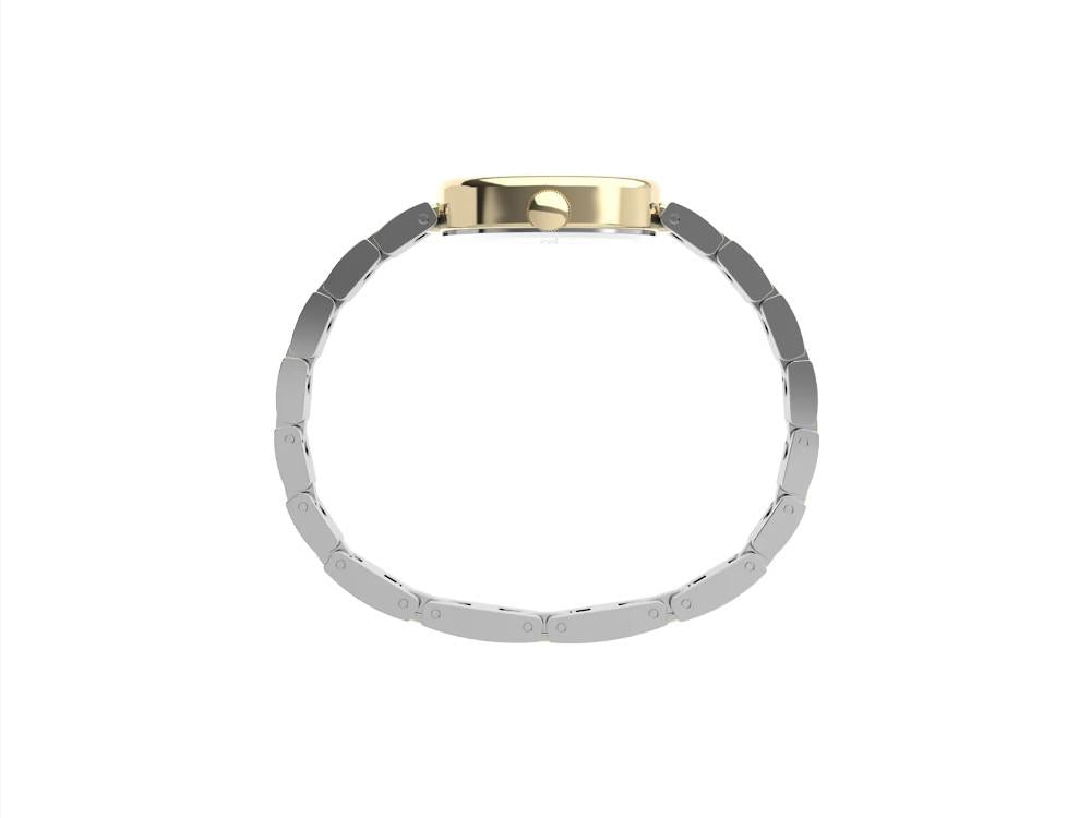 Timex Cavatina Quartz Watch, Brass, White,19mm, TW2Y26800