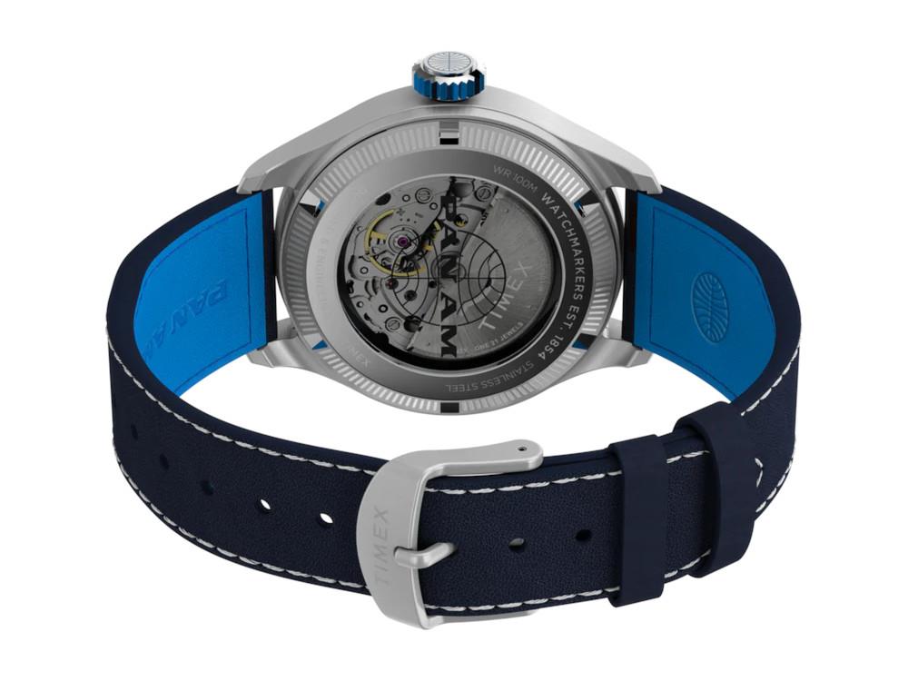 Timex The Waterbury Pan Am Automatic Watch, Blue, 41 mm, TW2Y38800