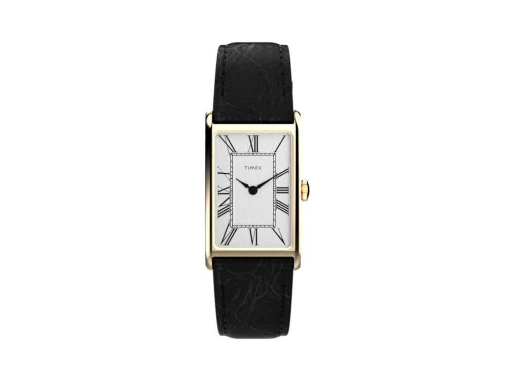 Timex 1976 Dress Rectangle Reissue Quartz Watch, White, TW2Y56200
