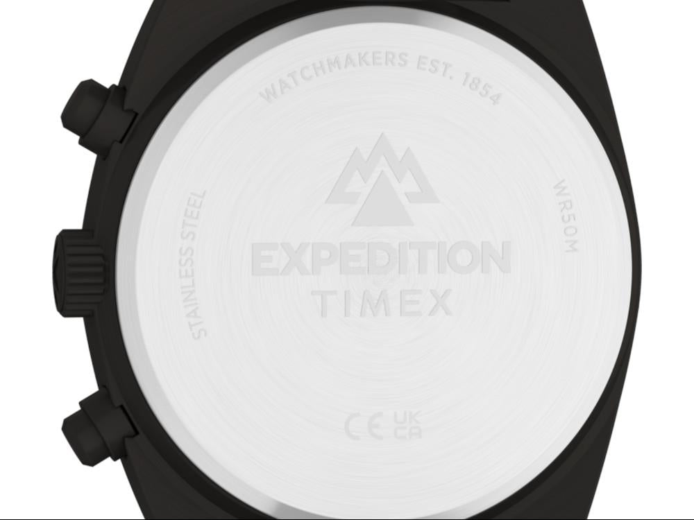 Timex Expedition Capstone Quartz Watch, Black, 41 mm, Chronograph, TW2Y61100