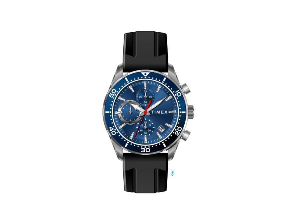 Timex Trend Ridgefield Quartz Watch, Blue, 42 mm, TW2Y62300