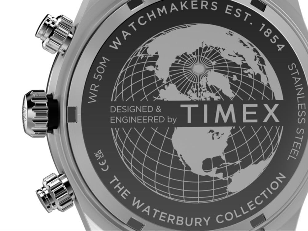 Timex The Waterbury Quartz Watch, Blue, 39 mm, Chronograph, TW2Y70600