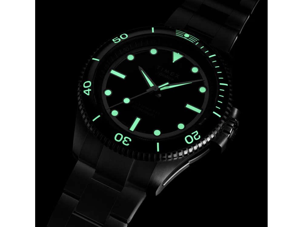 Timex Atelier Marine M1a Automatic Watch, Black, 41 mm, TW2Y72500