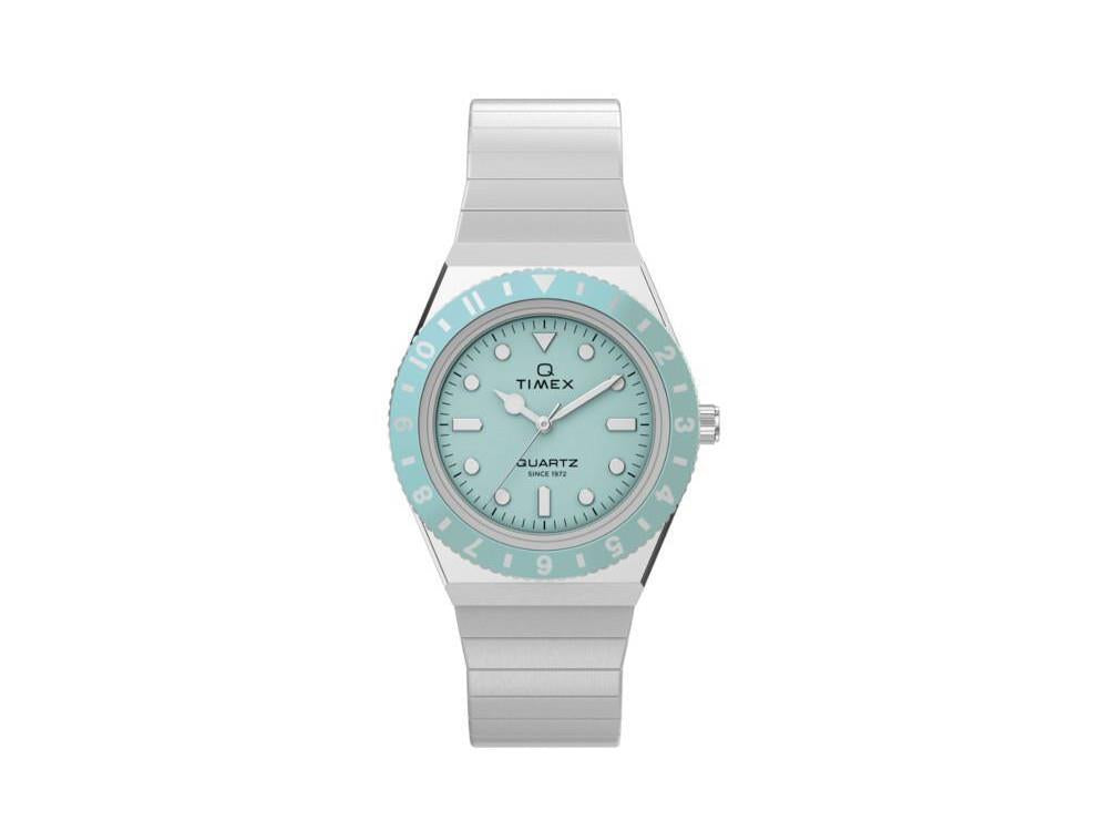 Timex Q Timex Quartz Watch, Blue, 30 mm, TW2Y77300