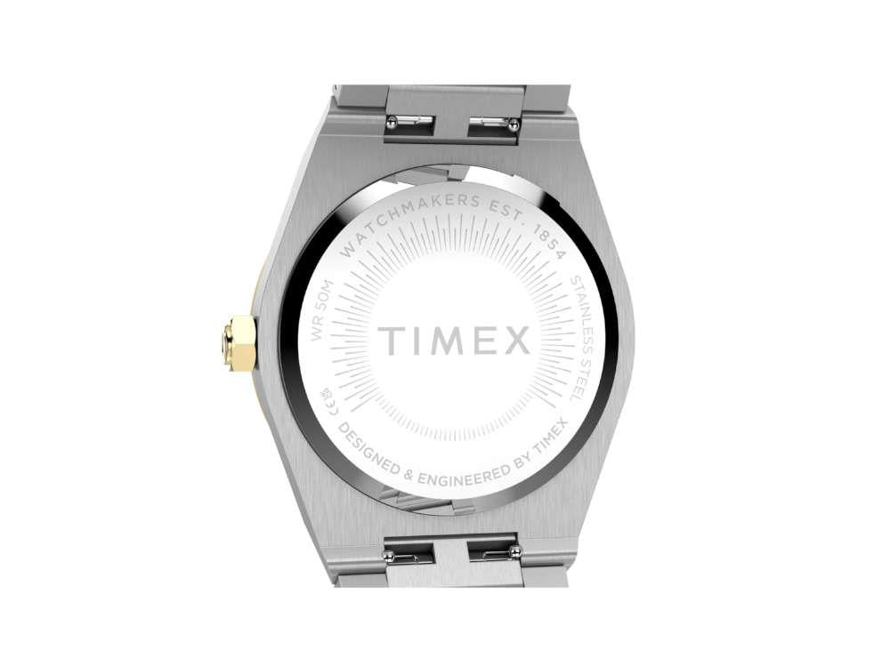 Timex Q Timex Marbella Quartz Watch, Silver, 34 mm, TW2Y81900