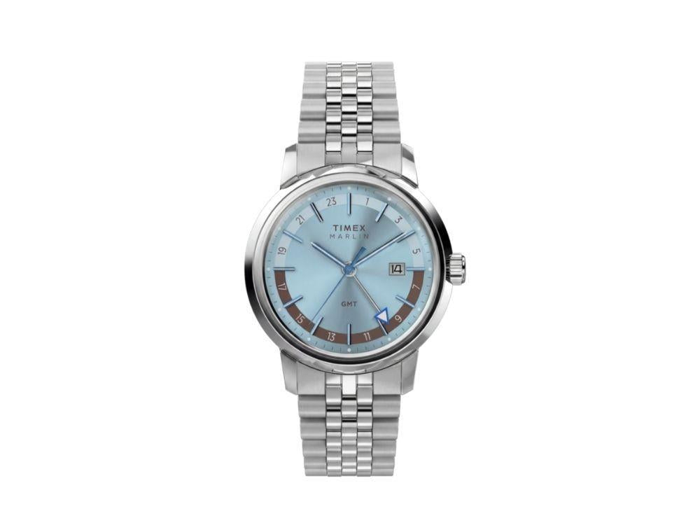 Timex Marlin Quartz Watch, Light Blue, 40 mm, TW2Y84100