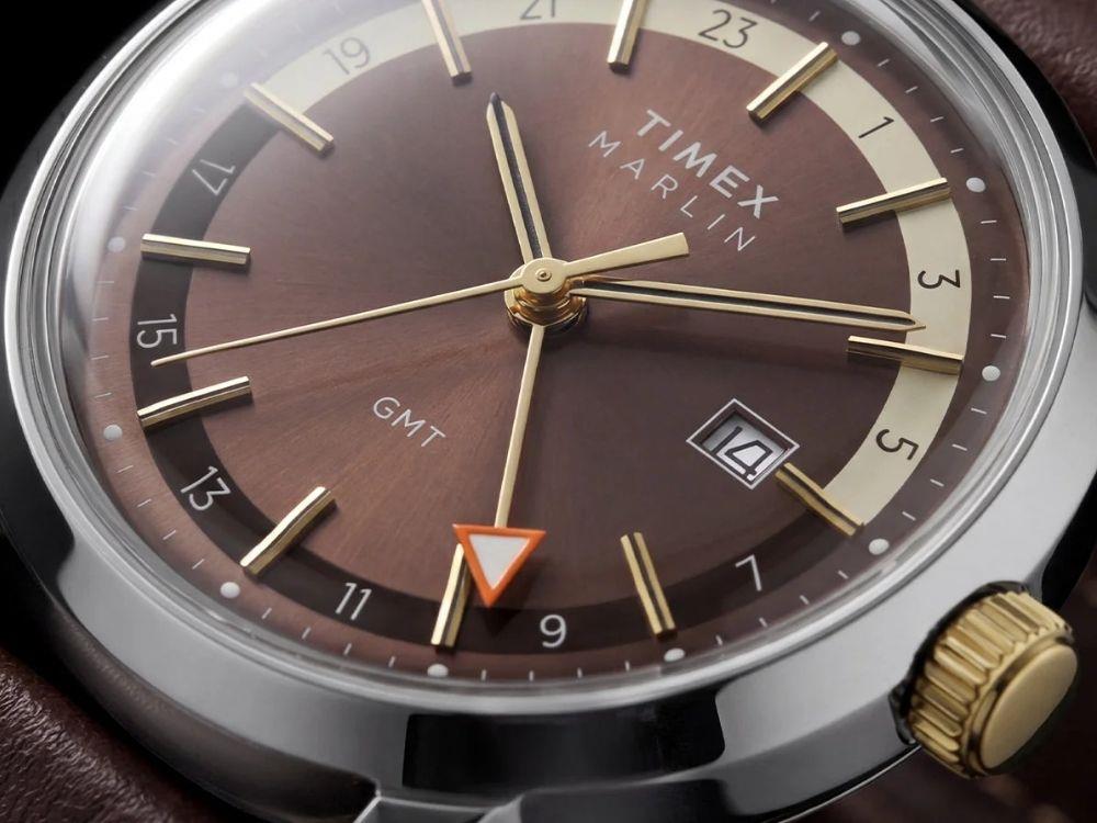 Timex Marlin Quartz Watch, Brown, 40 mm, TW2Y84200