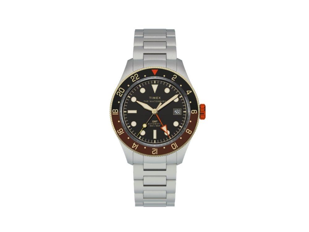 Timex The Waterbury Heritage Automatic Watch, Black, 41.5 mm, TW2Y93500