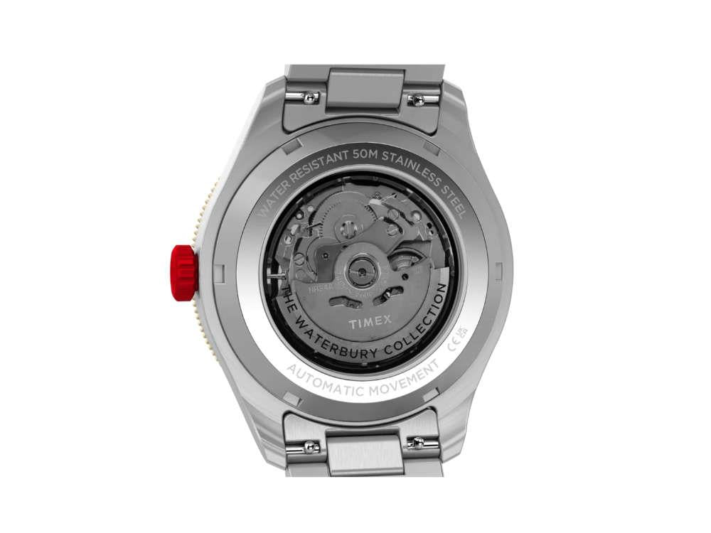 Timex The Waterbury Heritage Automatic Watch, Black, 41.5 mm, TW2Y93500