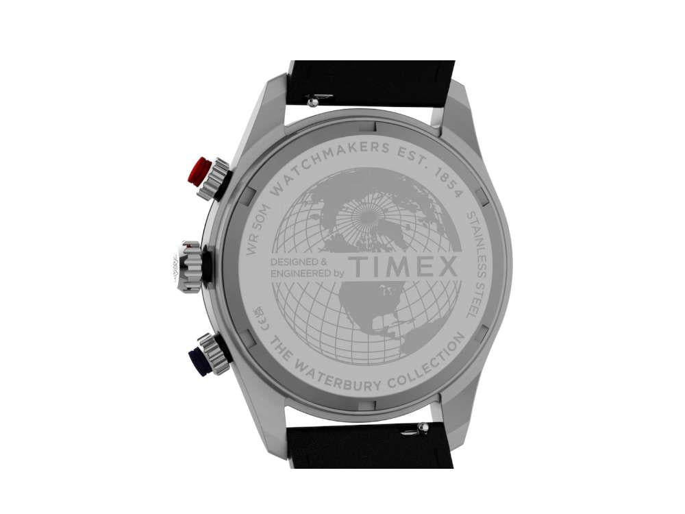 Timex Waterbury Heritage America 250 Quartz Watch, Black, 39 mm, TW6A06000