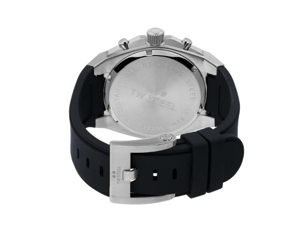TW SteelCeo Tech 44mm Quartz Watch Grey 44 mm Rubber strap 10 atm Iguana Sell UK