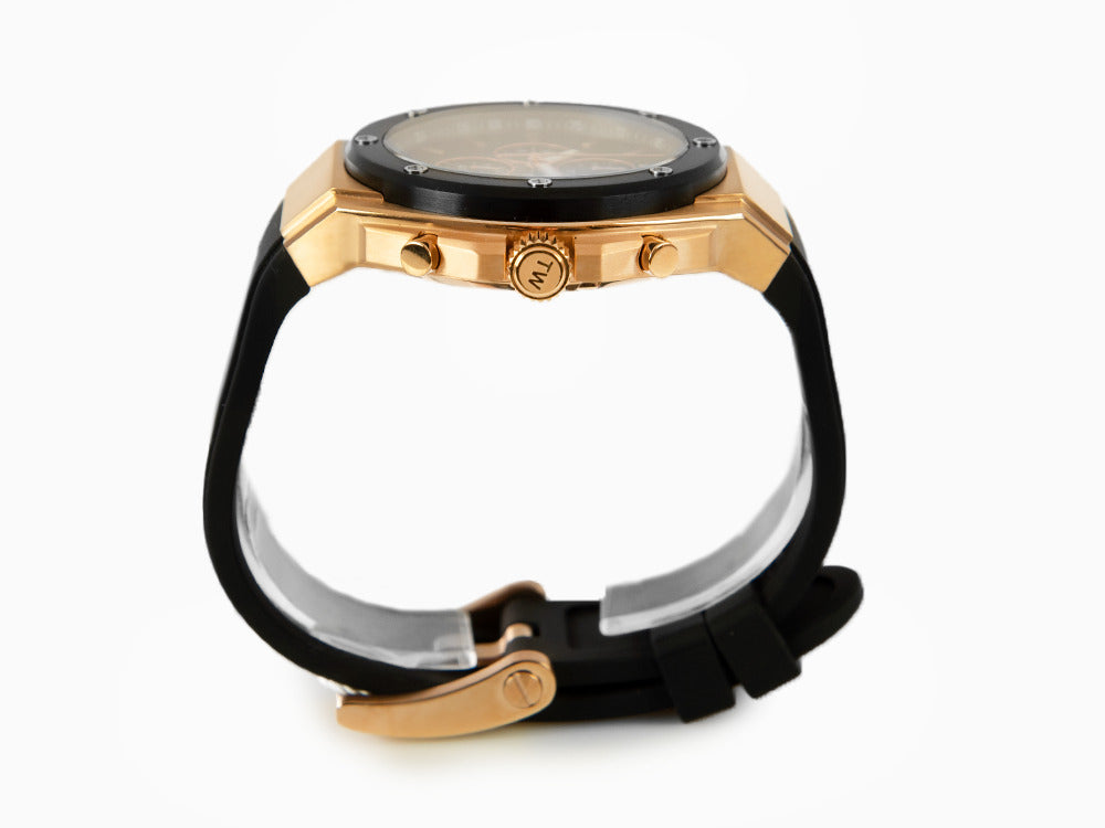 TW SteelCeo Tech 44mm Quartz Watch, Black, 44 mm, Rubber strap, 10 atm, CE4103