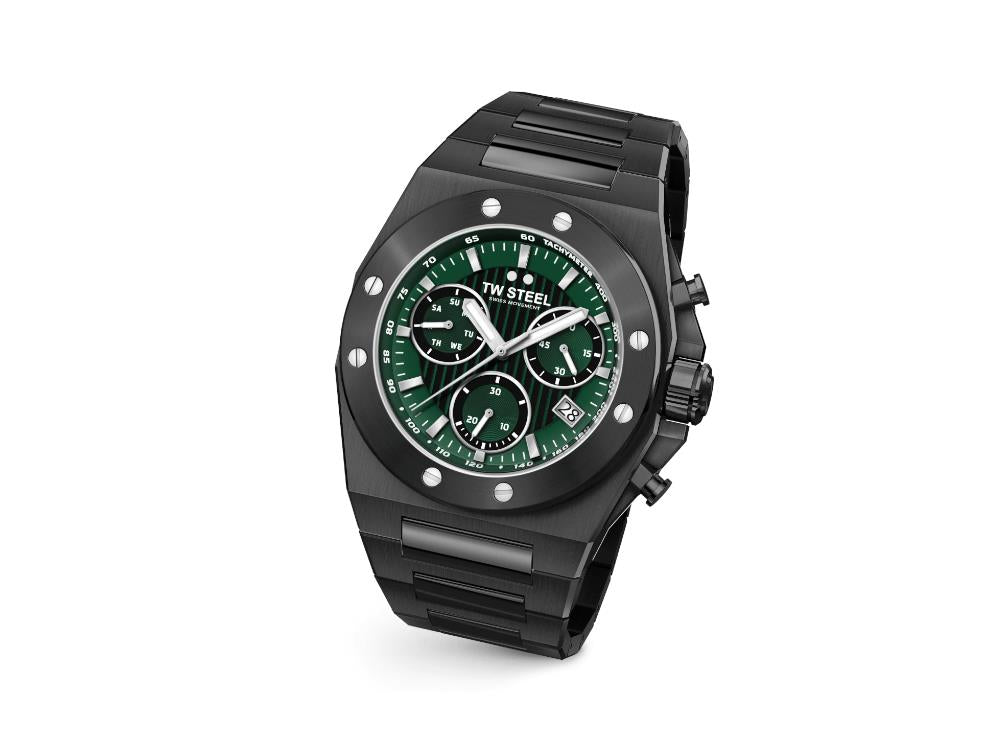 TW Steel Ceo Tech Quartz Watch, Green, 45 mm, 10 atm, CE4081