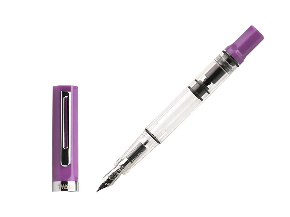 Twsbi Eco Lilac Fountain Pen, Resin, Transparent, M7448800