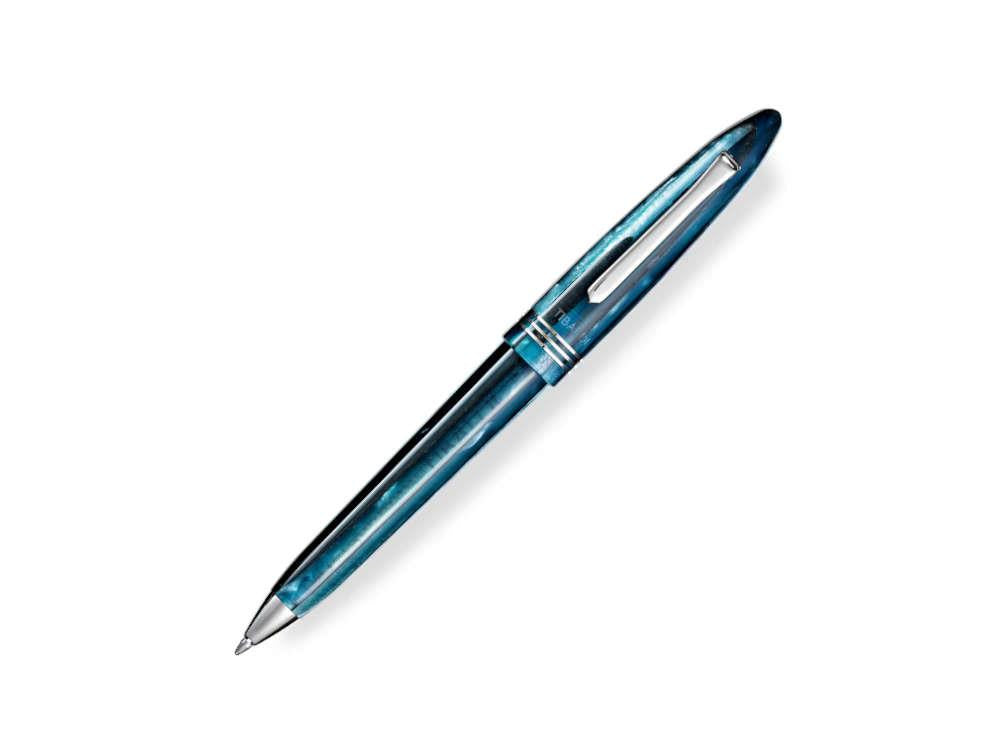 Tibaldi Bononia Bora Bora Ballpoint pen, Resin, Blue, Palladium trim, BNN-18-BP