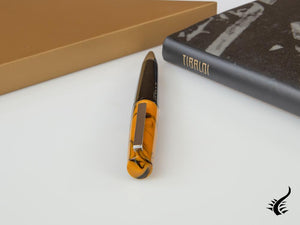 Tibaldi Infrangibile Chrome Yellow Ballpoint pen, Resin, Black, INFR-321-BP