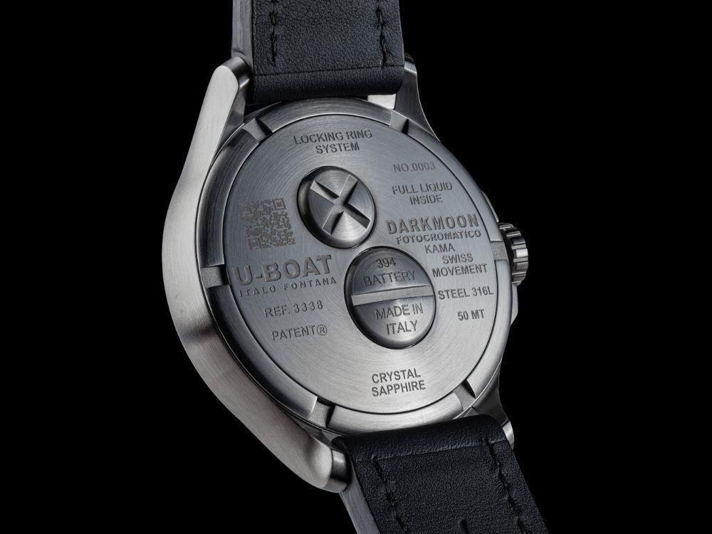 U-Boat Capsoil Darkmoon Kama SS Quartz Watch, 46.5 mm, Blue, 3340