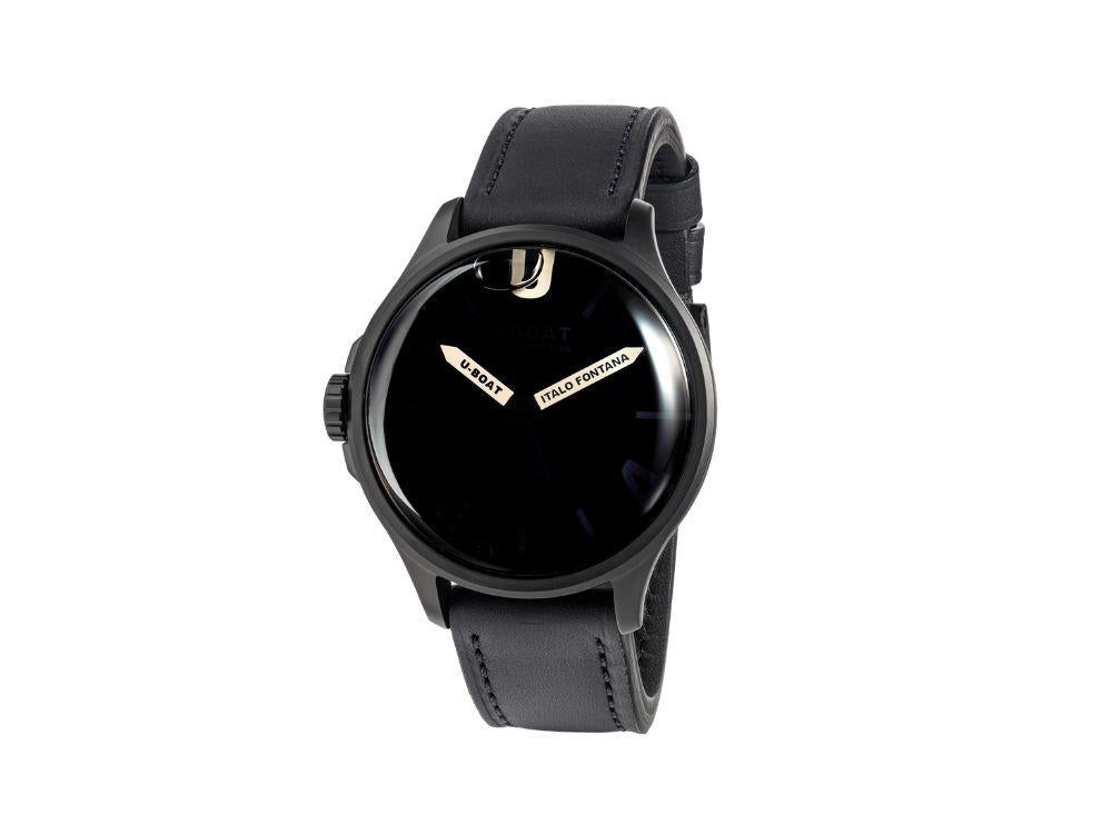 U-Boat Capsoil Darkmoon Kama Quartz Watch, IPB, 46.5 mm, Green, 3343