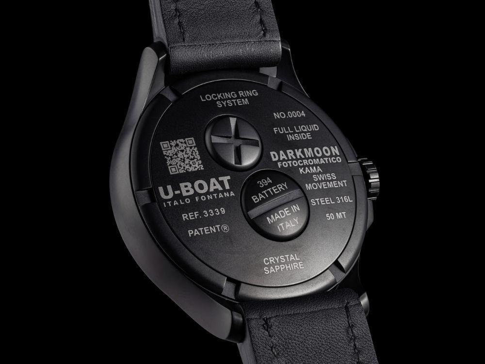 U-Boat Capsoil Darkmoon Kama Quartz Watch, IPB, 46.5 mm, Green, 3343
