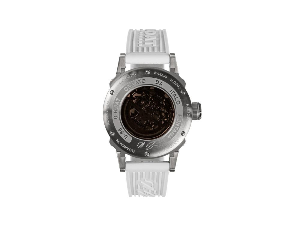 U-Boat U-65 Automatic Watch, Stainless Steel 316L, 44 mm, White, 3346