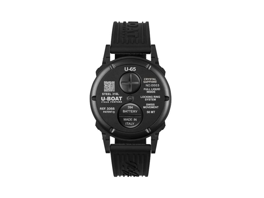 U-Boat U-65 PVD White Quartz Watch, 44 mm, 3355
