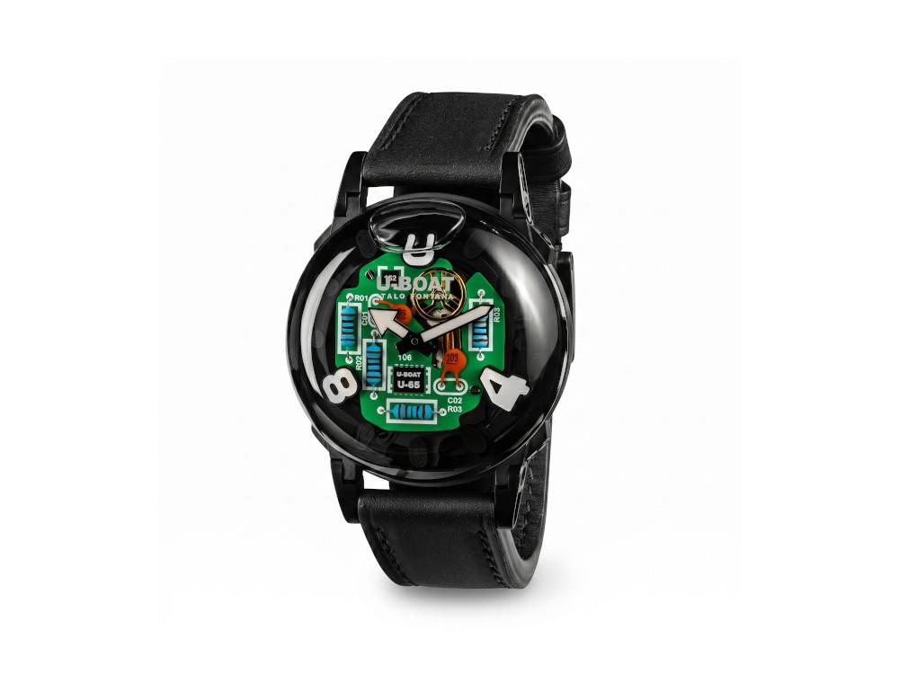 U-Boat U-65 TEK PVD Quartz Watch, 44 mm, Black, 3365