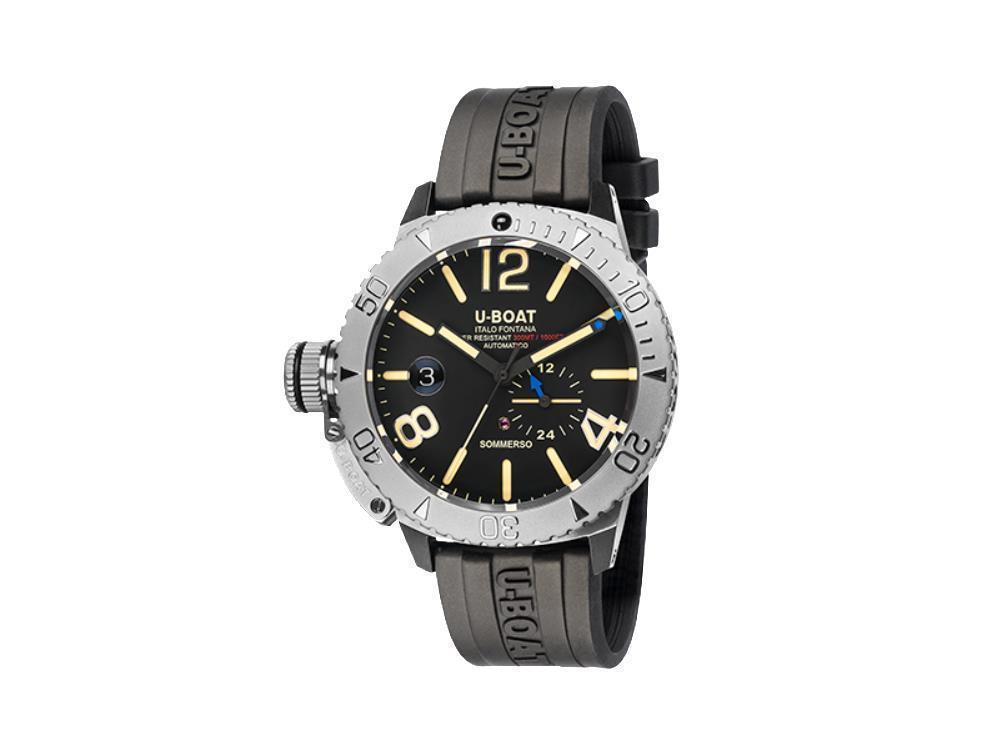 U-Boat Classico Sommerso Automatic Watch, Black, 46 mm, 30 atm, 9007/A
