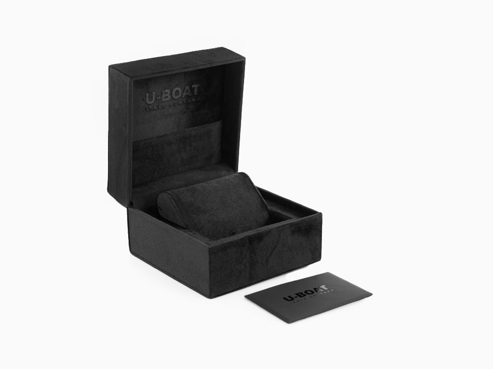 U-Boat Capsoil Doppiotempo Quartz Watch, 55 mm, Black, 9672