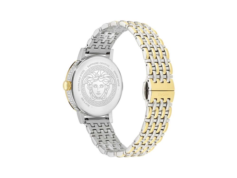 Versace Greca Fortuna Quartz Watch, PVD Gold, Green, 35 mm, VE0A00325
